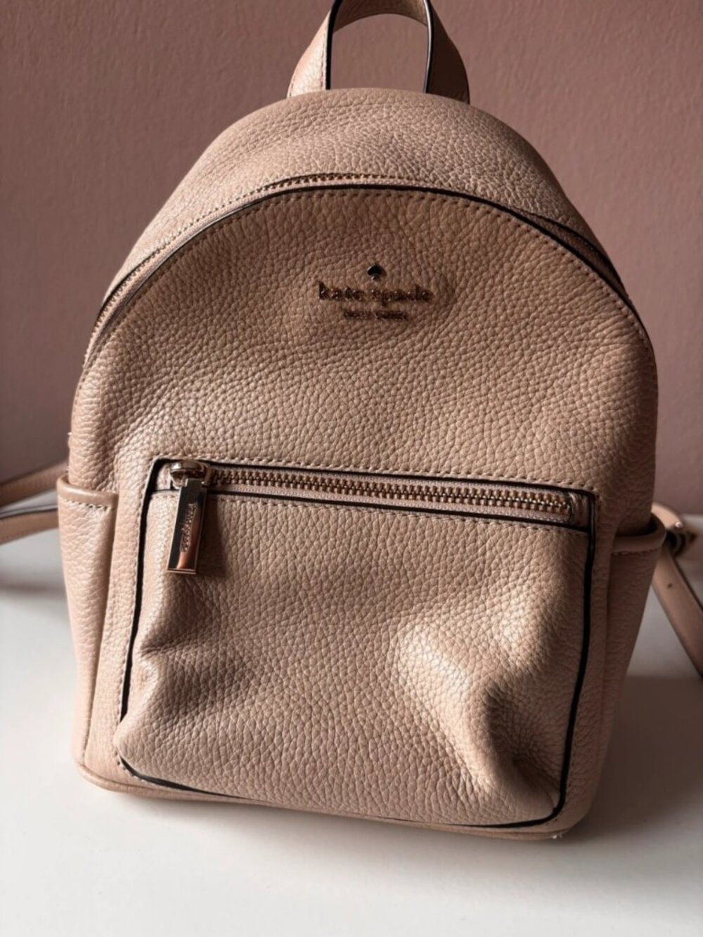 Kate Spade Leather Backpack Beige